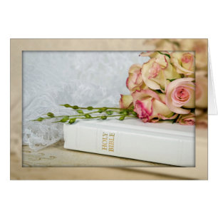 Roses On White Bible