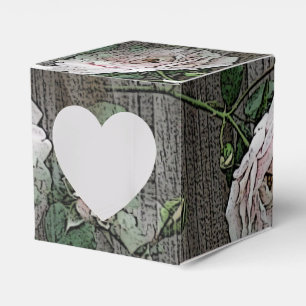Roses on  Wood Favour Box