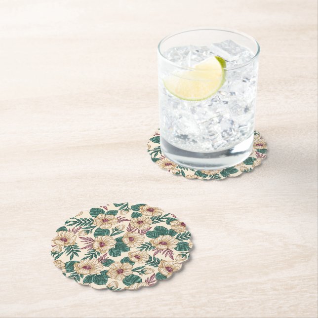 Roses Paper Coaster (Insitu)