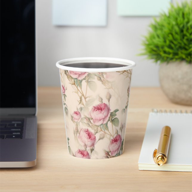 Roses Paper Cups (Insitu)