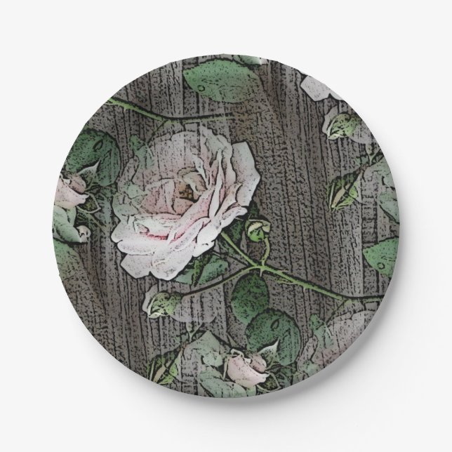 Roses Paper Plate (Front)