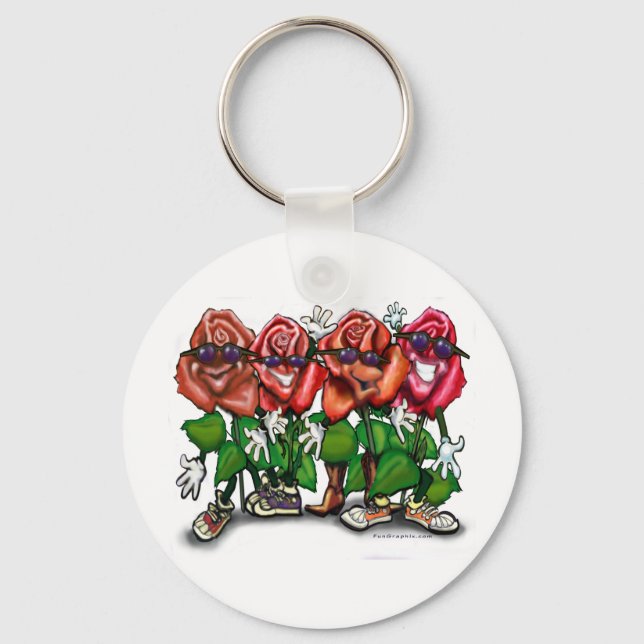 Roses Party Key Ring (Front)