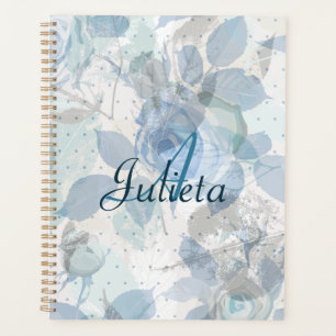 Roses pastel luxury Monogram Planner