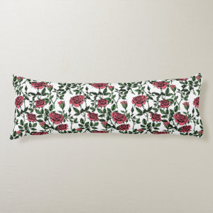 Roses pattern body cushion