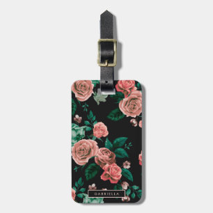 Roses Pattern Luggage Tag
