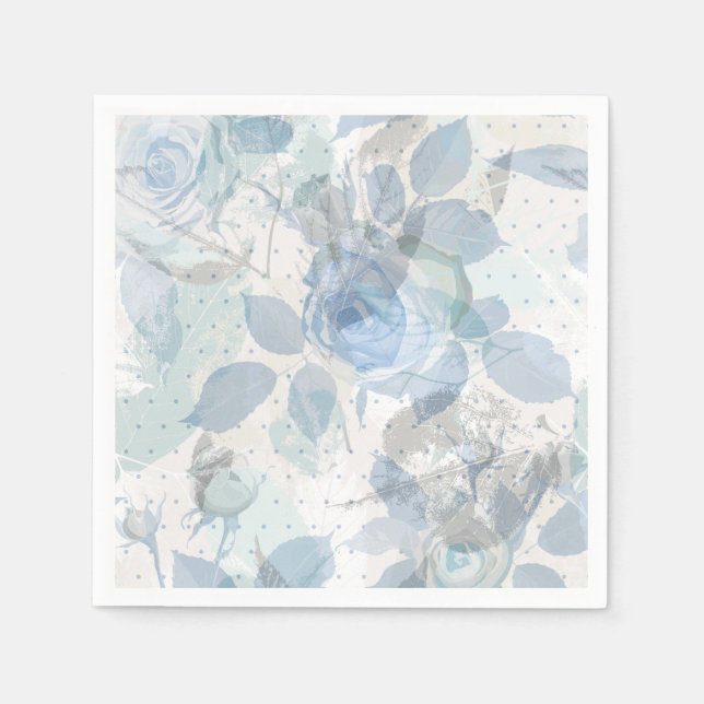 Roses pattern luxury napkin (Front)