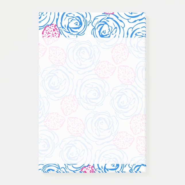 Roses Pattern Post-it Notes (Front)