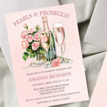 Roses Pearls and Prosecco Champagne Bridal Brunch