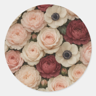 Roses Peonies and Anemones Stickers