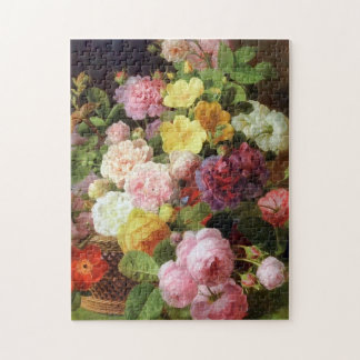 Roses, Peonies and Other Flowers Dutch Fine Arts Jigsaw Puzzle