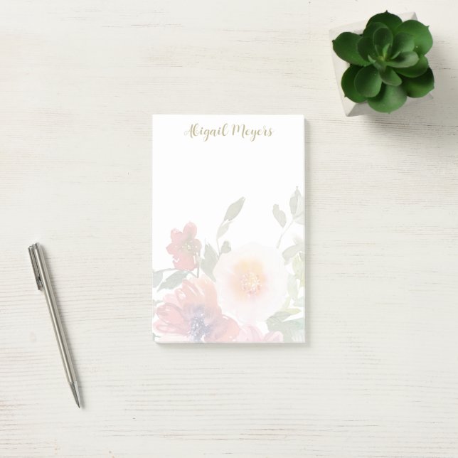 Roses Personalised Post-it® Notes  (Office)