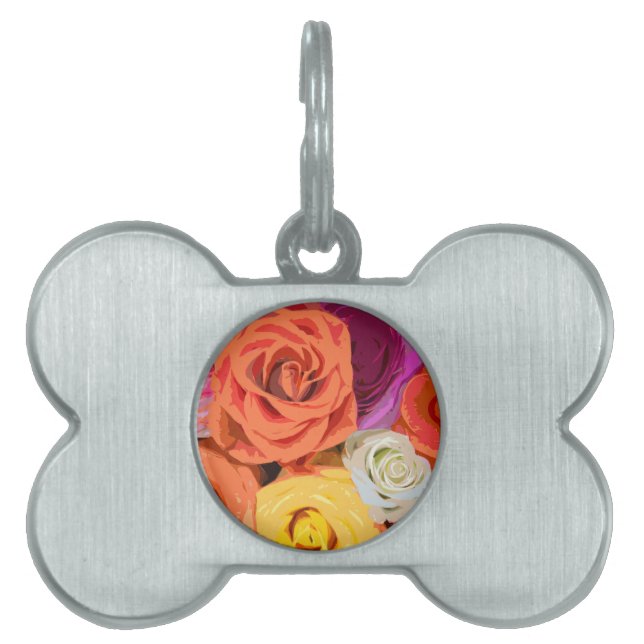 Roses Pet Tag (Front)