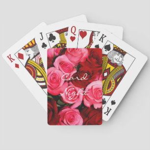 Roses, Pink and Red Playing Cards