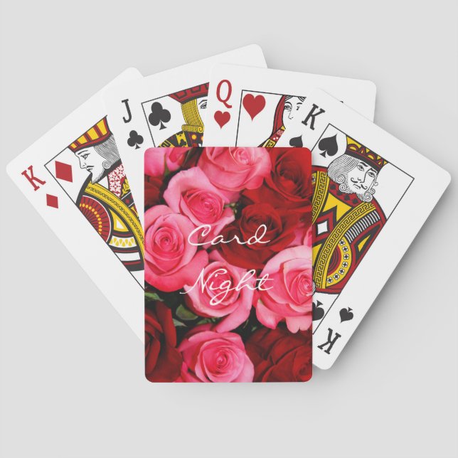 Roses, Pink and Red Playing Cards (Back)