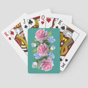Roses Playing Cards Bouquet - Choose Colour