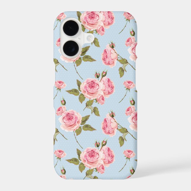 Roses & Polka Dots Pattern Samsung Galaxy S21 Case (Back)