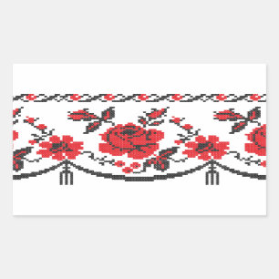 Roses Rectangular Sticker