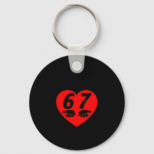 Roses Red Blah Six Seven Funny Valentine Meme Love Key Ring