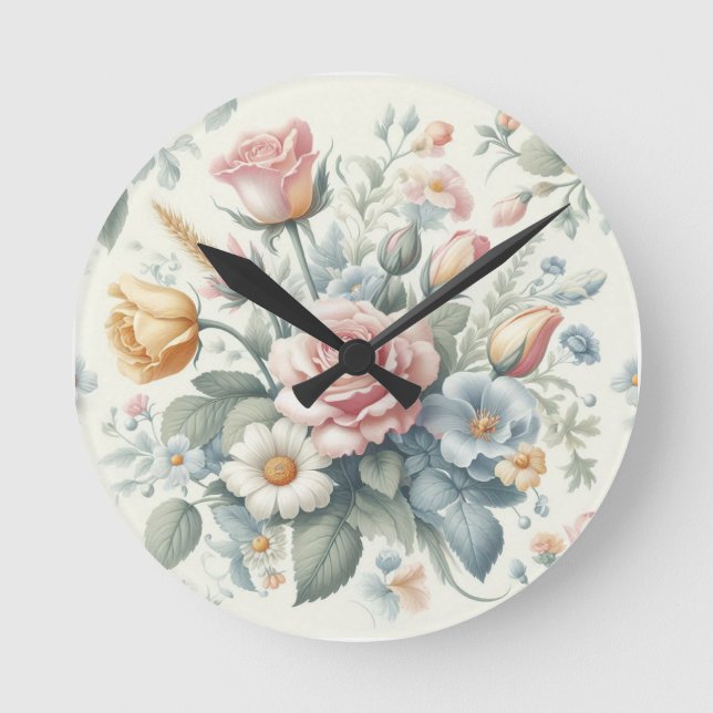 Roses  round clock (Front)
