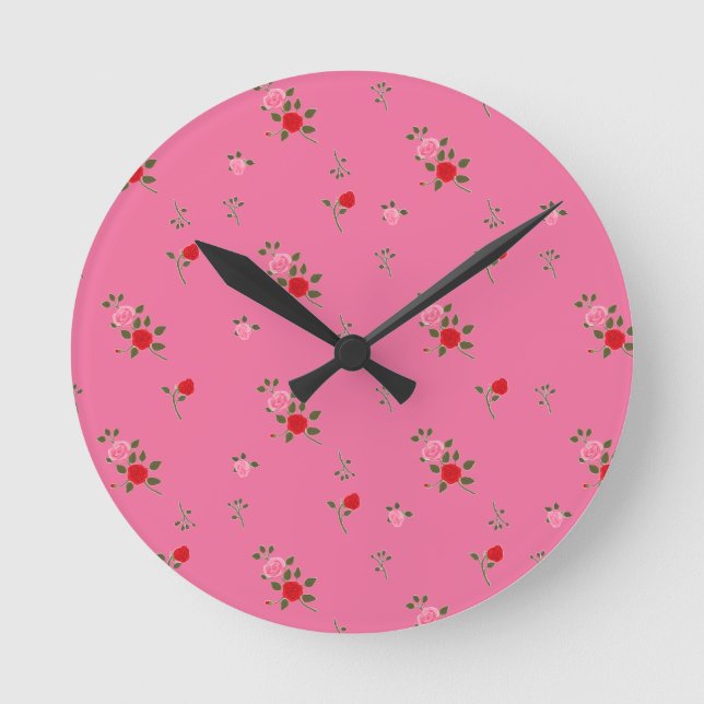 Roses Round Clock (Front)