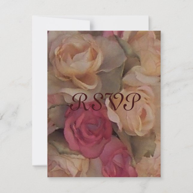 Roses, RSVP Card (Front)