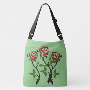 Roses Sage Crossbody Bag