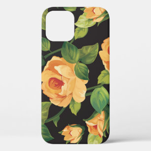 Roses, seamless floral pattern. iPhone 12 case