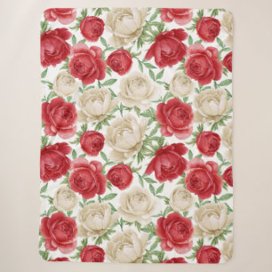 Roses Sherpa Blanket