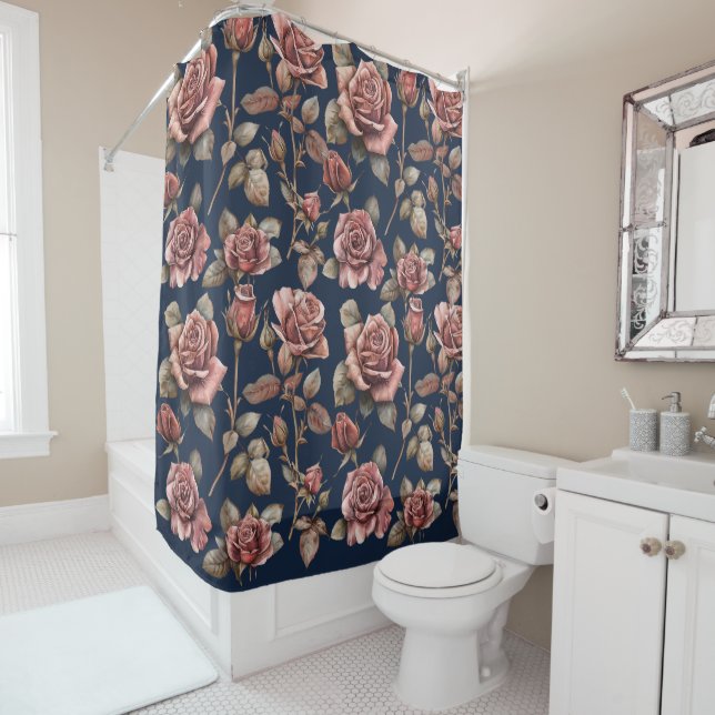 Roses Shower Curtain (In Situ)