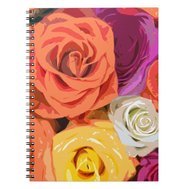 Roses Spiral Notebook (Front)