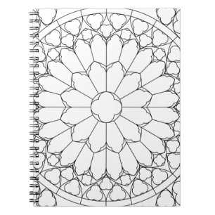 Roses Stained Glass Notebook