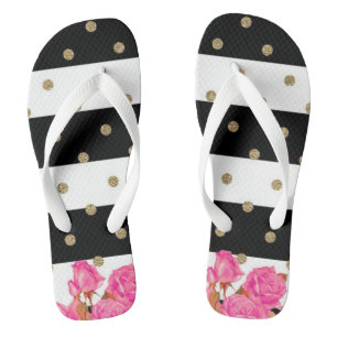 Roses, Stripes and Polka Dots Jandals