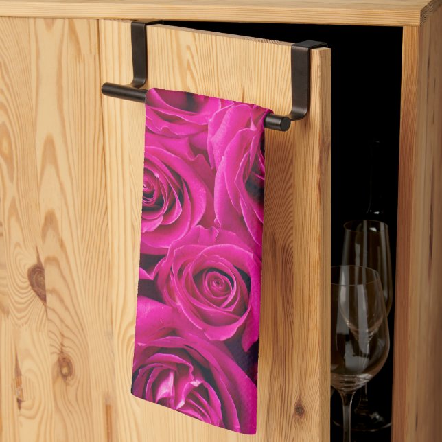 roses tea towel (Thirds Fold)
