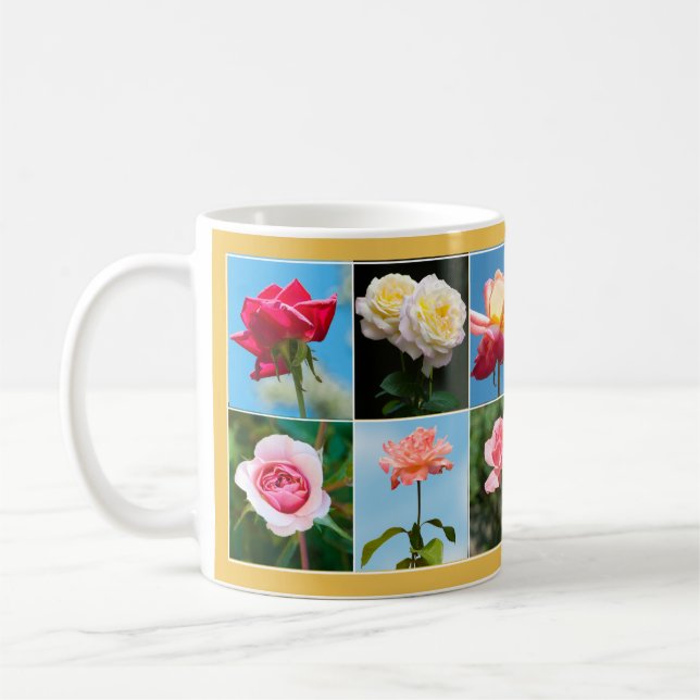 Roses template coffee mug (Left)