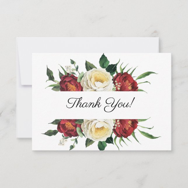 Roses Thank You Card (Front)