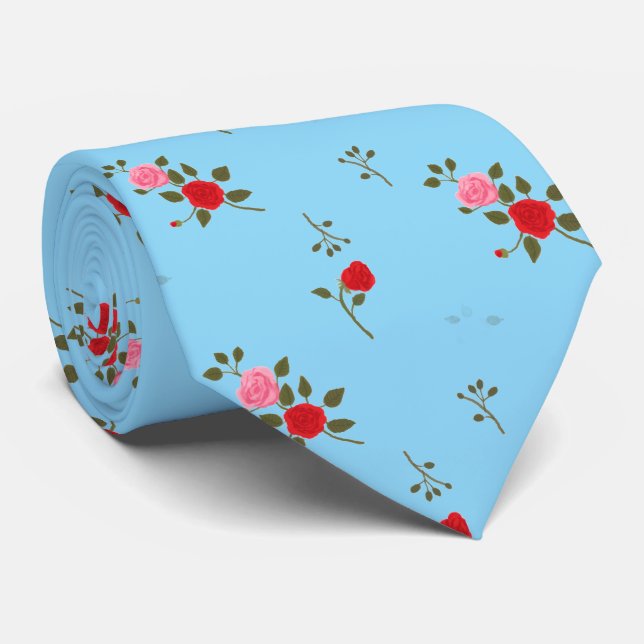 Roses Tie (Rolled)