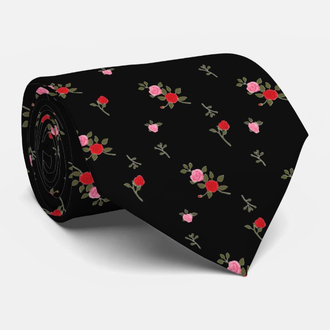 Roses Tie (Rolled)