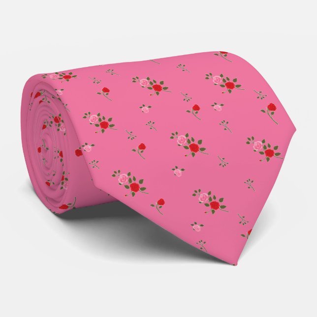 Roses Tie (Rolled)