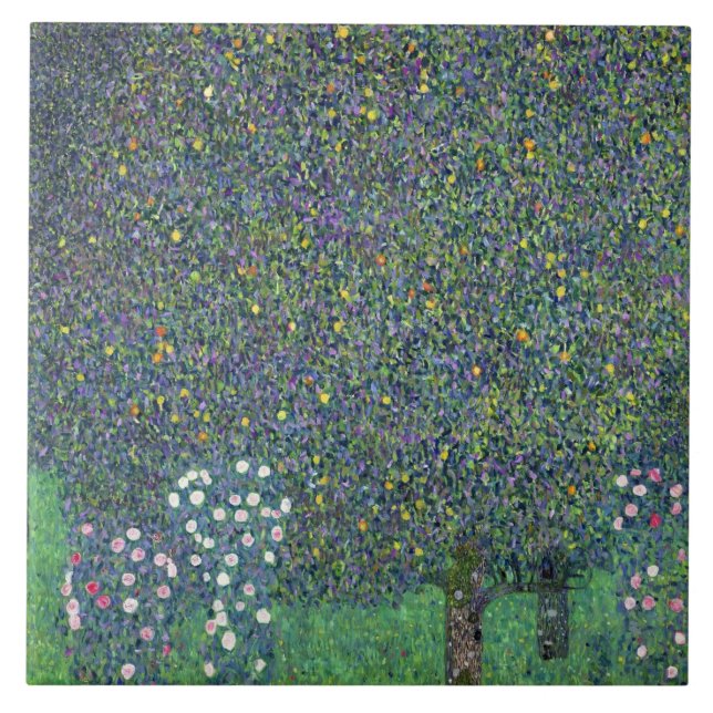 Roses under the Trees, c.1905 Tile (Front)