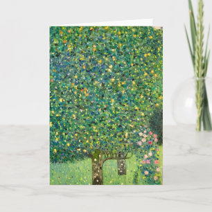Roses Under the Trees Gustav Klimt  Art Print Card