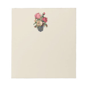 Roses Victorian flower floral rose bouquet Notepad