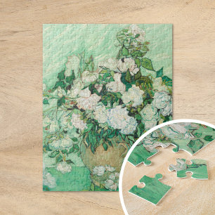 Roses Vincent Van Gogh Fine Art Jigsaw Puzzle