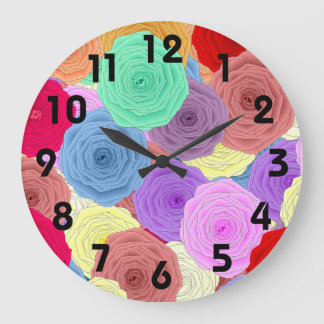 Roses Wall clock