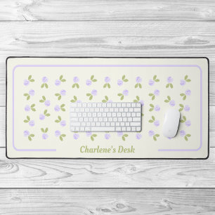 Roses Watercolor - Alicia's Purple Desk Mat