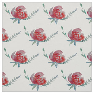 Roses Watercolor Fabric