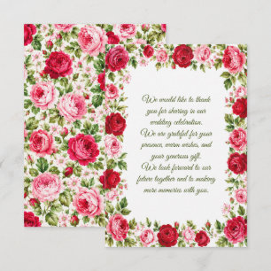 Roses Wedding Card