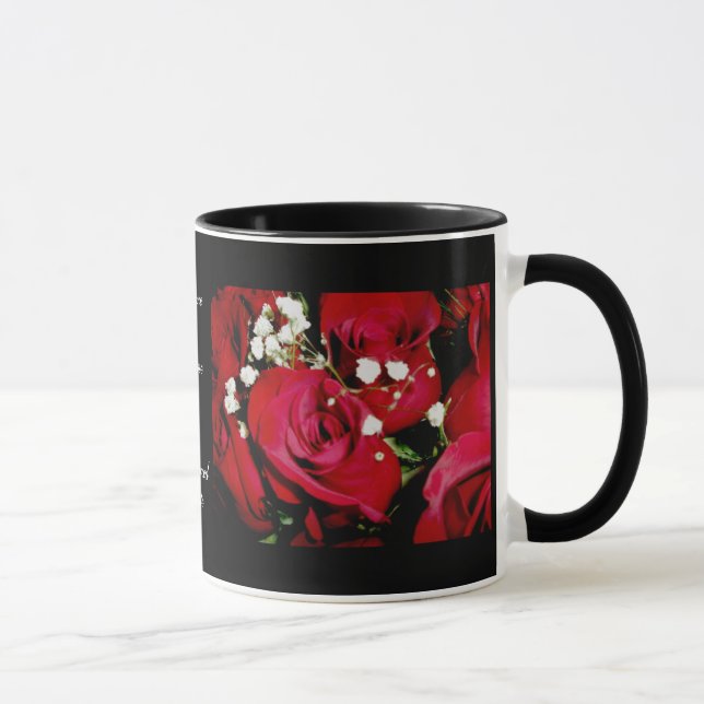 Roses Wedding Rememberance Mug (Right)