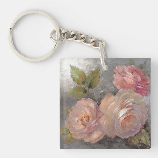 Roses with Grey Key Ring (Front)