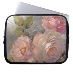 Roses with Grey Laptop Sleeve