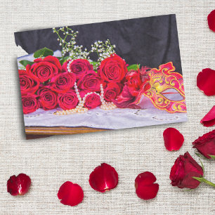 Roses With Pearls And Masquerade  Tissue Paper